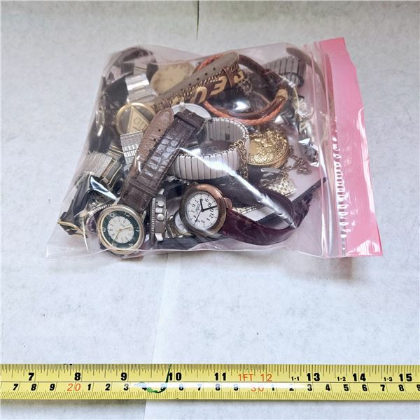 BAG OF VARIOUS WATCHES