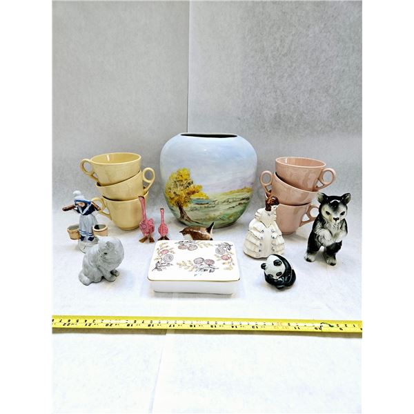 MISC VINTAGE DECOR LOT AS IS