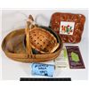 Image 1 : LOT OF WICKER BASKETS AND OTHER ASSORTED