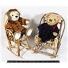 Image 1 : TWO TEDDY BEARS ON CHAIRS