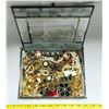 Image 1 : GLASS BOX FULL OF WEARABLE JEWELRY