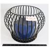 Image 1 : DECORATIVE GLASS/METAL CANDLE