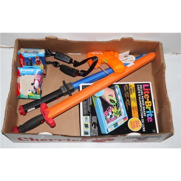 LOT OF ASSORTED TOYS SOLD AS IS