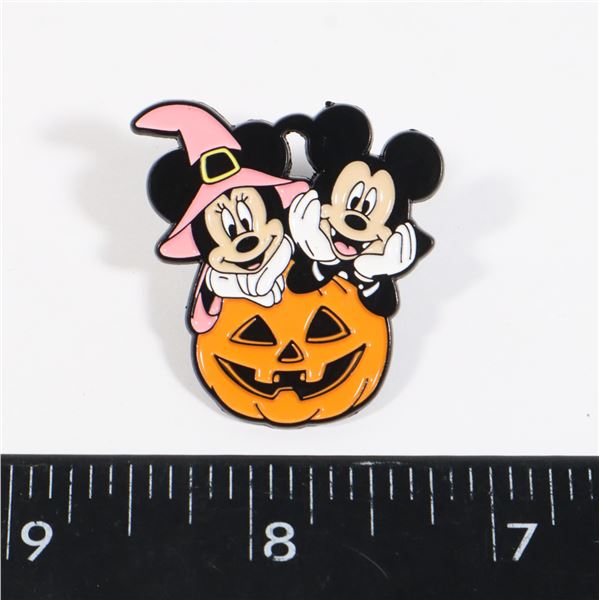 NEW MICKEY AND MINI THEME HALLOWEEN LAPEL PIN