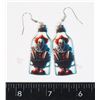 Image 1 : NEW KILLER CLOWN THEME DROP EARRINGS