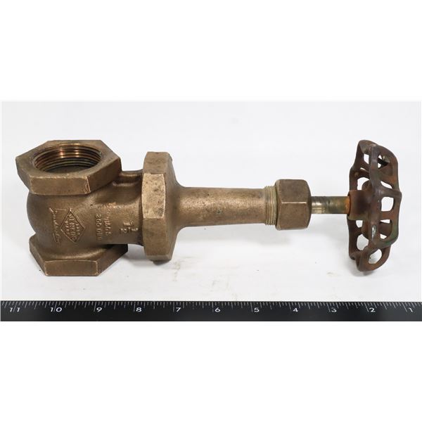 INCH & A HALF, BRASS VALVE.
