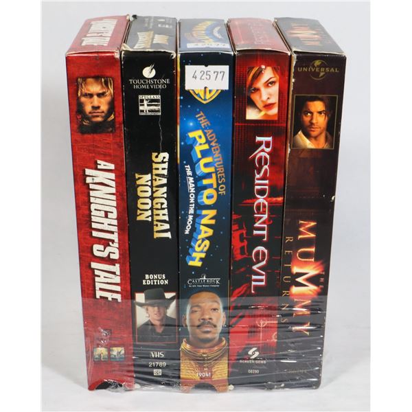 X5 VHS TAPES INCLUDES THE MUMMY RETURNS