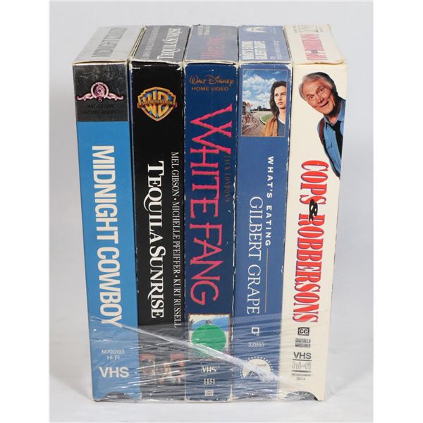 BUNDLE OF 5 ASSORTED VHS MOVIES