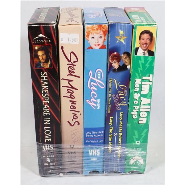 BUNDLE OF 5 ASSORTED VHS MOVIES
