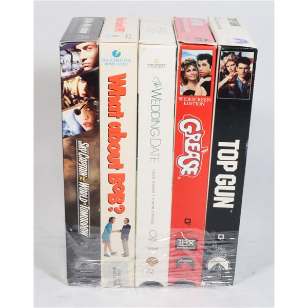 BUNDLE OF 5 ASSORTED VHS MOVIES