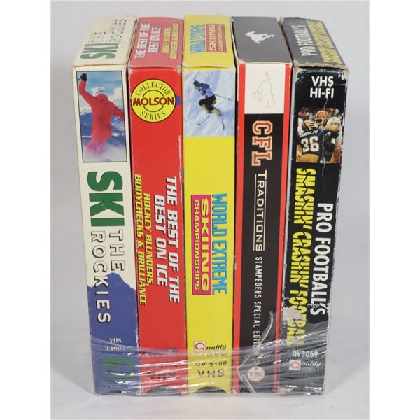 BUNDLE OF 5 ASSORTED VHS MOVIES