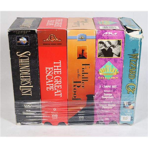 BUNDLE OF 5 ASSORTED VHS MOVIES