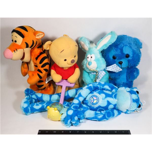 X5 STUFFIES INCLUDES POOH AND TIGER
