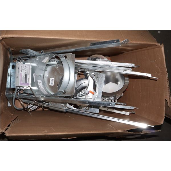 BOX OF LIGHT FIXTURES