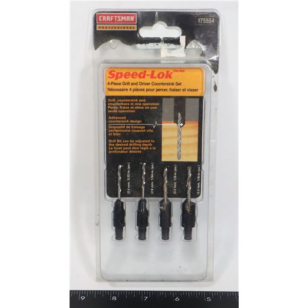 CRAFTSMAN SPEED LOK 4PC DRILL AND DRIVER