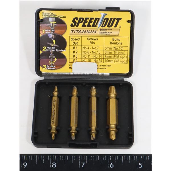 SPEED OUT TITANIUM BROKEN SCREW REMOVER TOOLS