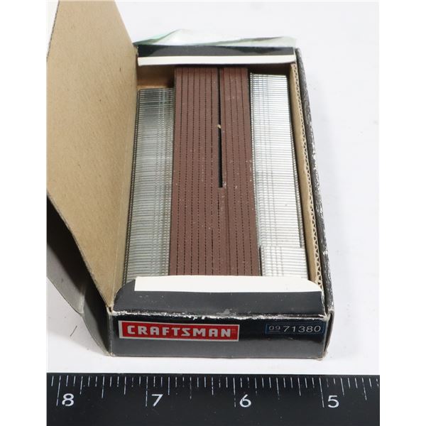 BOX OF CRAFTSMAN 18 GUAGE BRAD NAILS 5/8"