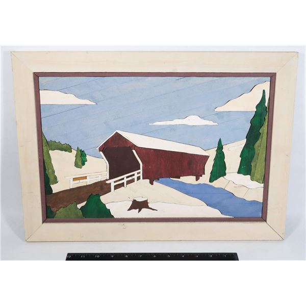 ORIGINAL WOOD ART PIECE, HANDCRAFTED