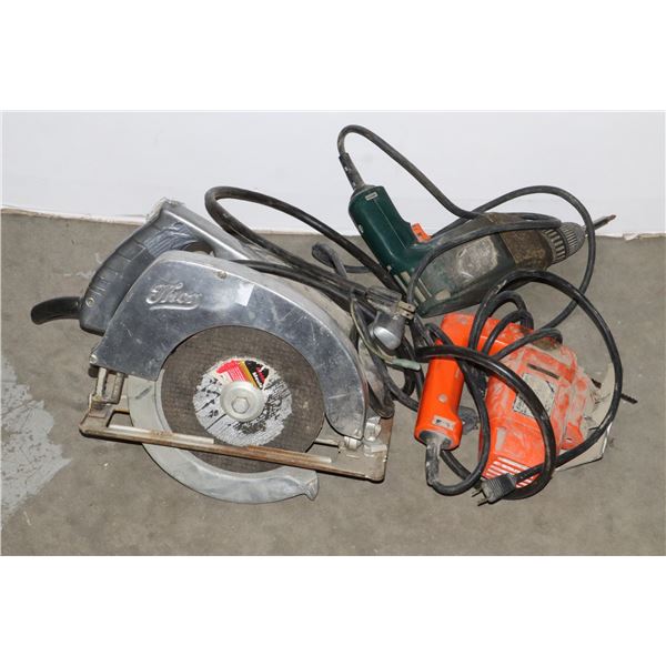 BOX OF POWER TOOLS, ASSORTED