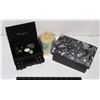 Image 1 : TWO JEWELRY BOXES WITH CONTENTS SOLD WITH