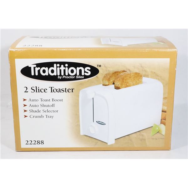 NEW TRADITIONS 2 SLICE TOASTER