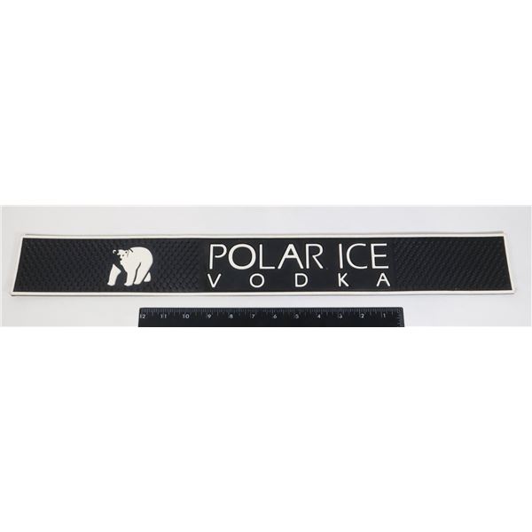 POLAR ICE VODKA 23" X 3" RUBBER BAR MAT