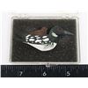 Image 1 : WOOD CARVED HAND PAINTED LOON WITH BIRD