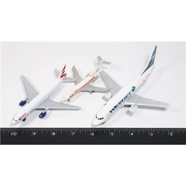 3 PASSENGER PLANES BRITISH AIRWAYS MATCH BOX