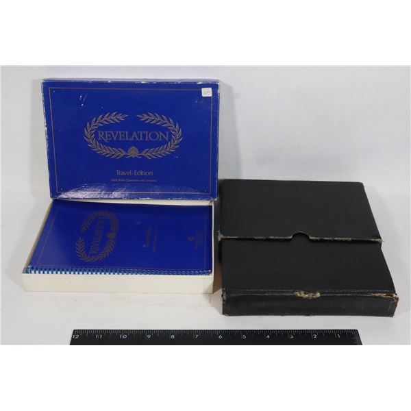 MENNONITE BIBLE AND BIBLE "TRIVIAL PURSUIT" GAME