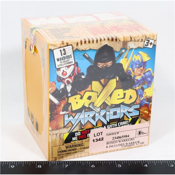SEALED BOXED WARRIORS WARRIOR INCLUDES WARRIOR