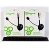 Image 1 : TWO BIOGENIK XBOX 360 WIRED CHAT HEADSETS