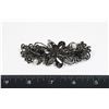 Image 1 : NEW ANTIQUE STYLE SLATE GREY RHINESTONE FLOWER