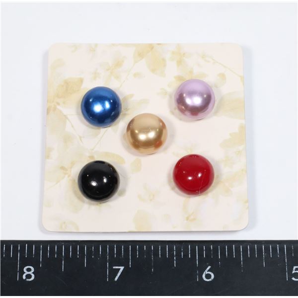 NEW ASSORTED COLOR FAUX PEARL SCARF/TIE/LAPEL