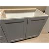 Image 4 : Grey Base Cabinets Lot of 3 total width 99 inches