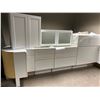 Image 3 : NEW White Kitchen Cabinet Set 12 pieces,  includes all trim and panels as pictured