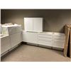 Image 4 : NEW White Kitchen Cabinet Set 12 pieces,  includes all trim and panels as pictured