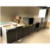 Image 2 : Lot of 8 assorted dark espresso kitchen cabinets as pictured