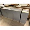 Image 1 : Grey Base Vanity Cabinet Set lot of 3 includes sink and drawer units