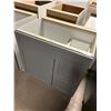 Image 2 : Grey Vanity Base Sink Cabinet 30 inch with Right hand drawers