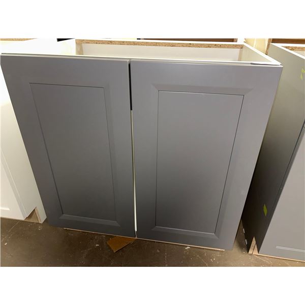 Grey Vanity Base Sink Cabinet 30 inch with 2 doors