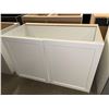 Image 1 : White Vanity Base Sink Cabinet 40 inch with 2 doors