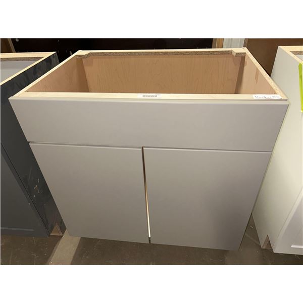 White Vanity Base Sink Cabinet 30 inch with 2 doors