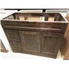 Image 1 : Espresso Base Sink Cabinet 42 inch with 2 doors / 2 Drawers LH