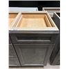 Image 2 : Dark Mocha Base Sink Cabinets ( lot of 2)  21 and 18 nch with 2 doors and 3 drawers