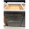Image 3 : Dark Mocha Base Sink Cabinets ( lot of 2)  21 and 18 nch with 2 doors and 3 drawers