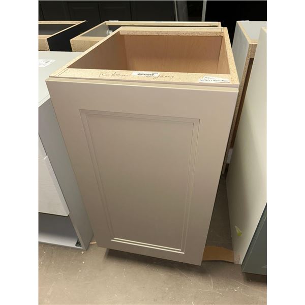 Cream Single Door Base Cabinet 18W