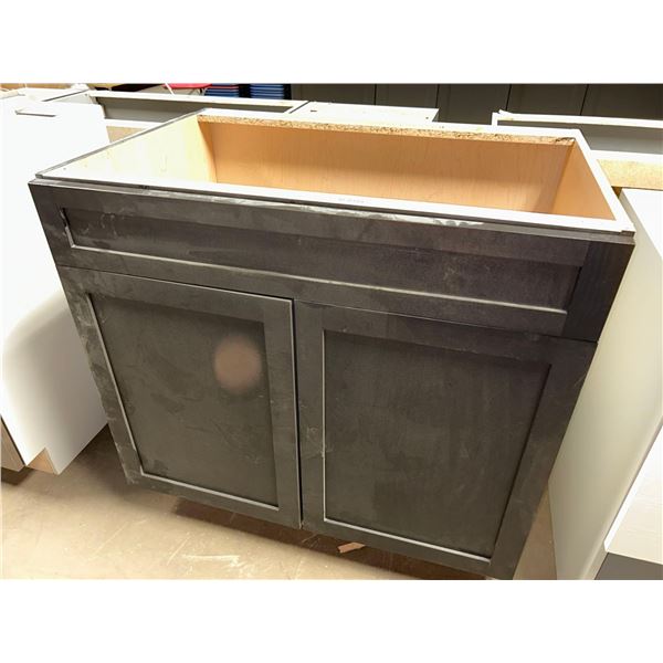 Espresso 2 Door Sink Base Cabinet 36W