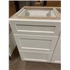 Image 3 : White Shaker Style Vanity Base Cabinet Set with 3 Drawer 18W and 2 door and 2 drawer 36W