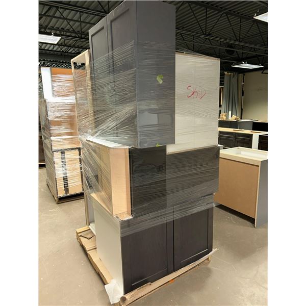 PALLET LOT - Assorted New Kitchen & Bath Cabinets as pictured