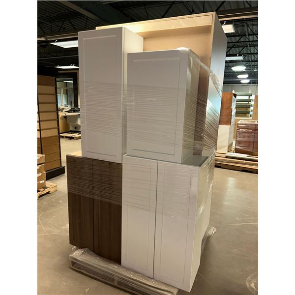 PALLET LOT - Assorted New Kitchen & Bath Cabinets as pictured